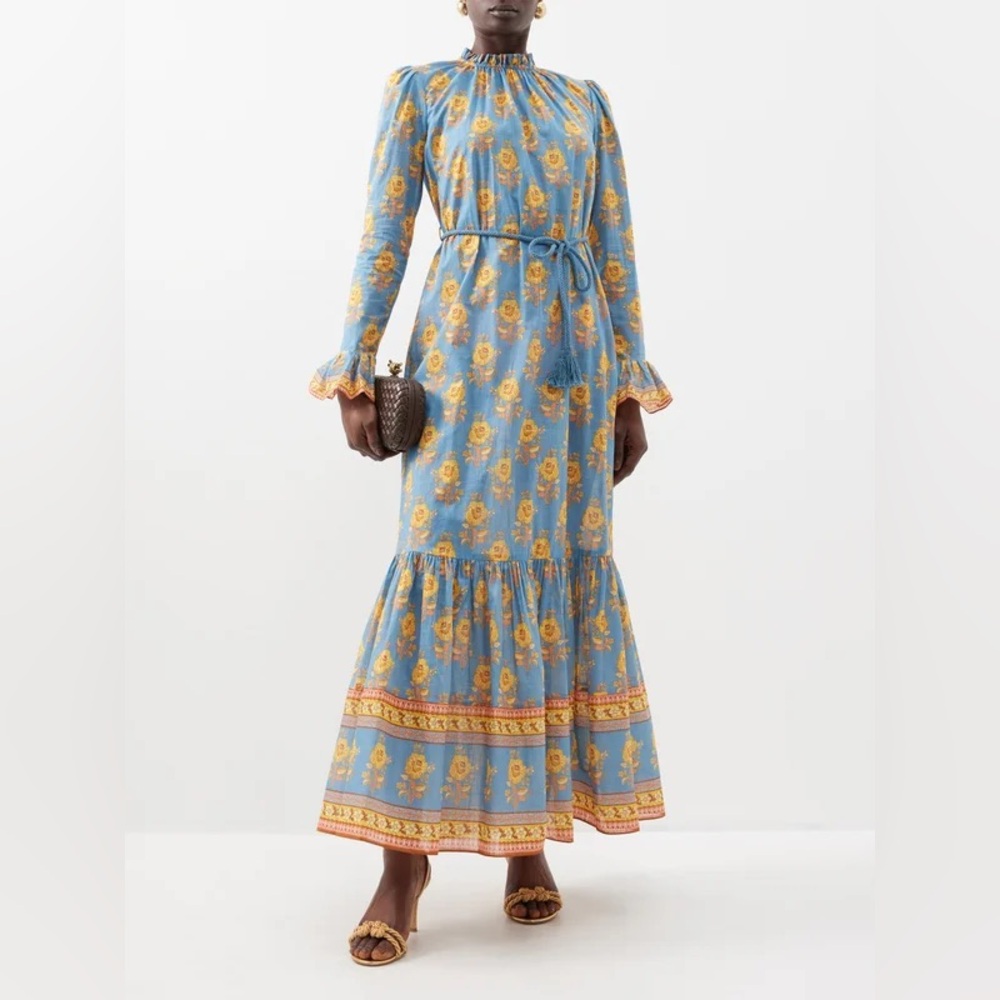 ZIMMERMANN Junie Ruffled Cotton Maxi Dress - Picture 4 of 16